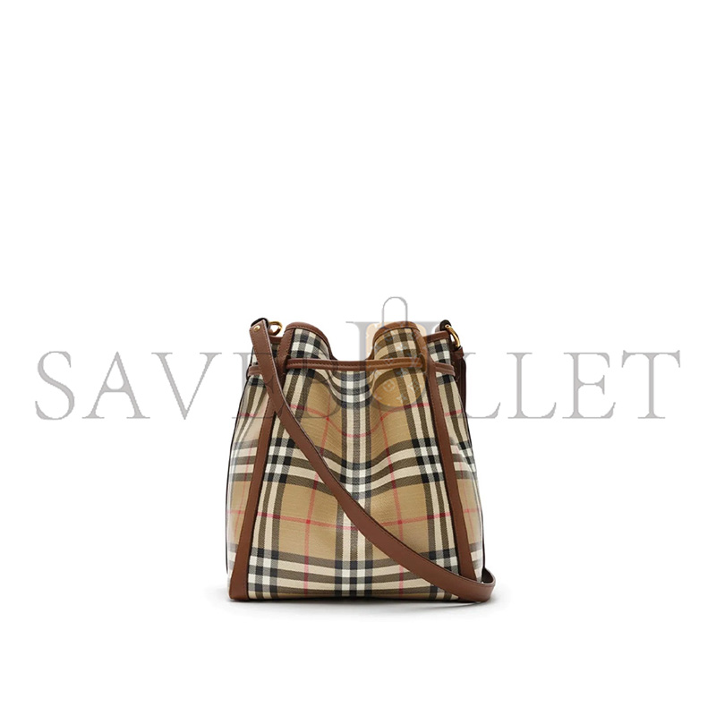 BURBERRY SMALL CHECK BUCKET BAG 81289561 (25*22*15cm)
